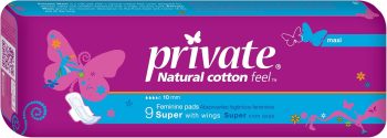 برايفت ماكس كلاسيك سوبر 9 فوطة - Private Maxi Classic Super 9 Pads