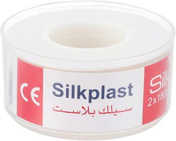 سلك بلاست بلاستر 2 سم احمر شيرنك 24 ق - Silk Plast Tape 2cm Red Shrink 24pcs