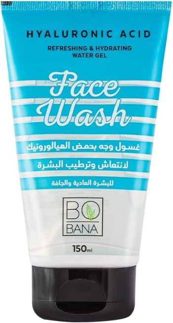بوبانا غسول هيالورونيك لبني 150 مل - Bobana Hyaluronic Acid Face Wash 150ml