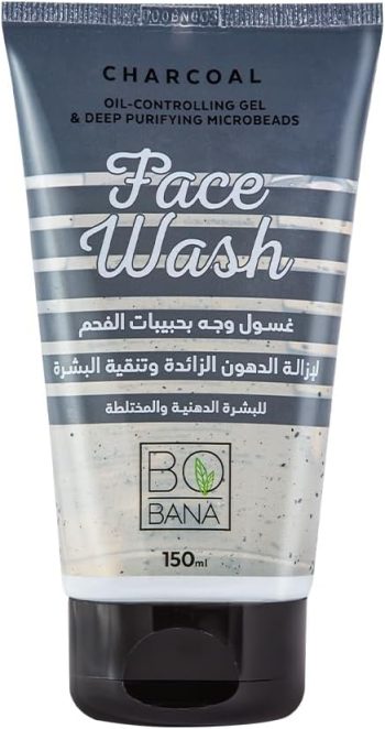 بوبانا غسول بالفحم أسود 50 مل - Bobana Charcoal Face Wash Black 50ml