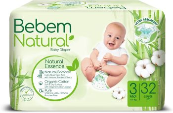 بي بم حفاضات مقاس 3 32 قطعة - Bebem Baby Diapers Size 3 32 Pcs