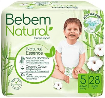 بي بم حفاضات مقاس 5 28 قطعة - Bebem Baby Diapers Size 5 28 Pcs