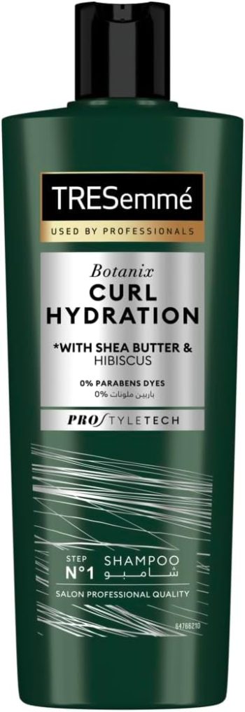 تريسمه شامبو كيرلي أخضر 400 مل - TRESemmé Botanix Shampoo Curl Hydration 400ML