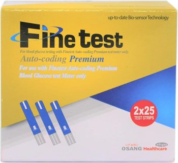 فاين تيست جهاز قياس السكر + 25 شرائط - Fine Test Glucometer + 25 Strips