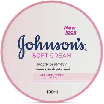 جونسون كريم وجه وجسم أبيض 100 مل - Johnson's Face & Body Cream White 100ml