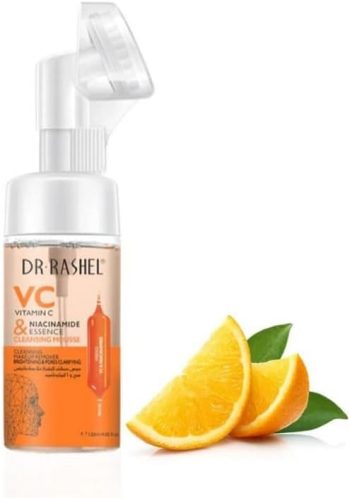 دكتور راشيل غسول رغوي فيتامين سي 125 مل مع فرشاه - Dr. Rashel Vitamin C Foam Wash with Brush 125ml