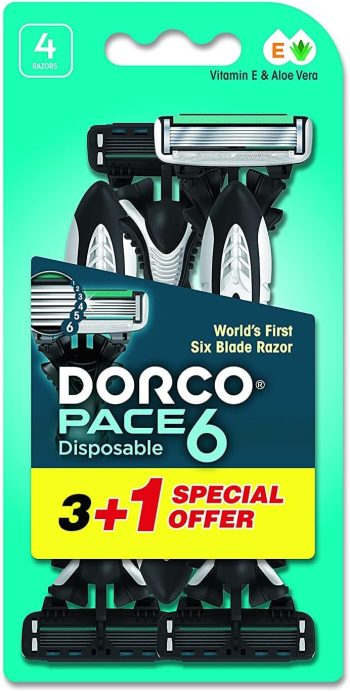 دوركو ماكينة حلاقة رجالي خضراء 6 قطعه - Dorco Men's Disposable Razor Green 6 Pcs