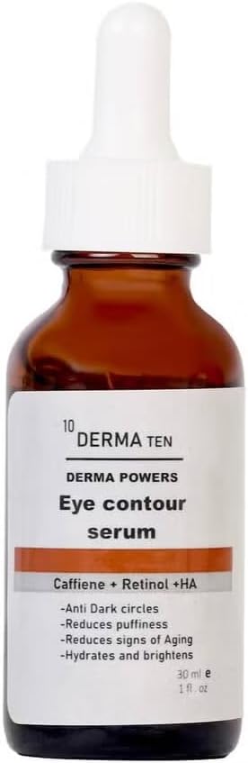 ديرما تين سيروم كافيين لمحيط العين بني - Derma Ten Caffeine Eye Contour Serum Brown