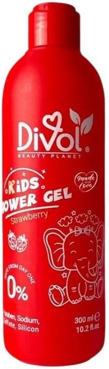 ديفول جل استحمام فراولة أحمر 300 مل - Devol Strawberry Shower Gel Red 300ml