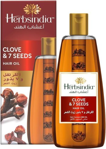 هندي هيربس زيت قرنفل و7 بذور 180 مل - Indian Herbs Oil Clove & 7 Seeds 180ml