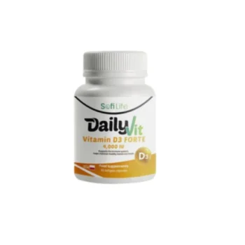 سوفى لايف ديلي فيت فيتامين د 3 فورت 4000 وحده دولية 60 كبسولة - Sofilife Daily Vit Vitamin D3 Forte 4000 IU 60 capsule
