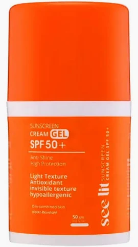 سي لايت صن سكرين جل كريم 50 مل - See Lit Sunscreen Gel Cream 50 ml