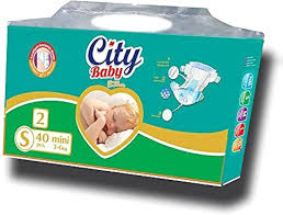 سيتى بيبى حفاضات مقاس 2 40 قطعه - City Baby Size 2 40pcs