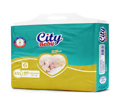 سيتى بيبى حفاضات مقاس 6 40 قطعه - City Baby Size 6 40pcs