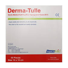 ديرماتول شاش فازلين فازلين 10x10 علبة 50 - Dermatol Vaseline Gauze Vaseline 10 10 50 pcs