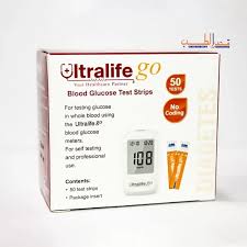 الترالايف شرائط سكر 50 شريط - Ultra Life Glucose Strips 50 Strips