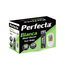 بيرفكتا بيانكا شرائط سكر 50 شريط - Perfecta Bianca Glucose Strips 50 Strips