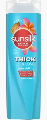 صانسيلك شامبو كثيف وطويل 600 مل - Sunsilk Shampoo Thick Long Hair 600 ml