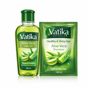 فاتيكا زيت صبار + كيس شامبو 180 مل - Vatika Oil Aloe + Shampoo Pack 180 ml