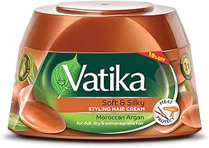 فاتيكا كريم شعر ارجان بنى نحاسي 190 جم - Vatika Hair Cream Argan Brown Copper 190g
