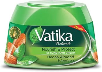 فاتيكا كريم شعر حنه ولوز اخضر 190 جم - Vatika Hair Cream Henna Almond Green 190g