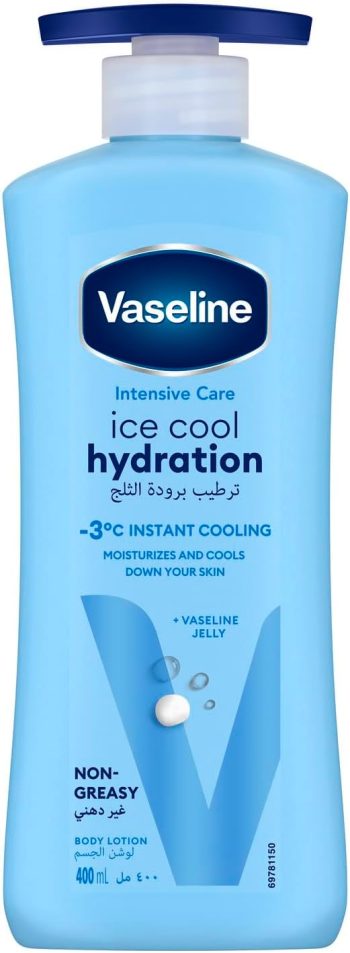 فازلين لوشن ترطيب بودرة الثلج 400مل - Vaseline Lotion Ice Powder Hydration 400ml