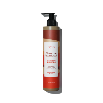 فافلين شامبو المعالج بالأرغان المغربي نبيتى 300مل - Favelin Shampoo Moroccan Argan Therapy Burgundy 300ml