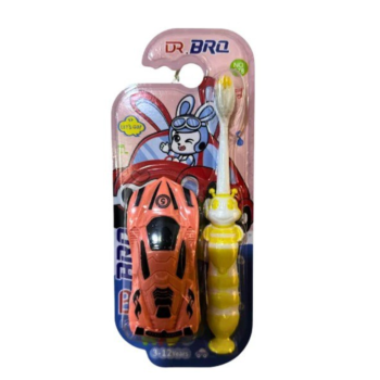 دكتور برو فرشاة اسنان اطفال مع لعبة عربية - Dr Pro Kids Toothbrush Car Toy