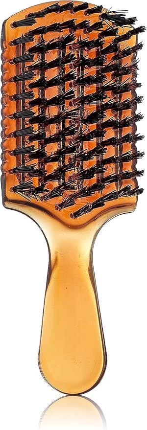 فرشاة شعر مربعة بيد عسلي - Hair Brush Square Honey Handle