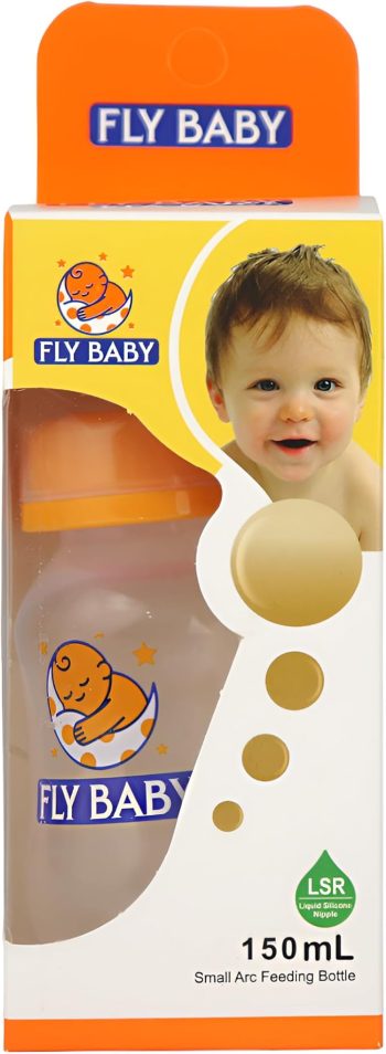 فلاي بيبي ببرونة بدون يد 150 مل - Fly Baby Bottle No Handle 150 ml
