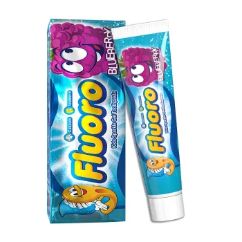 فلورو معجون اسنان اطفال بطعم التوت 50 جم - Fluoro Kids Toothpaste Berry 50 g