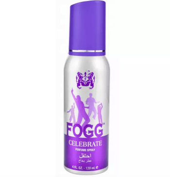 فوج سبراي للرجال احتفل سيلفر موف 120 مل - Fogg Spray Celebrate for mens Silver Purple 120ml