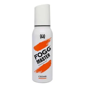فوج سبراي للرجال ماستر سيدار ابيض برتقالي 120 مل - Fogg Spray for mens Master Cedar White Orange 120ml