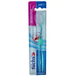 فوكس فرش اسنان سيلفر فيو سوفت بغطاء بالدسته - Fuchs Silver Toothbrush View Soft With Cap Set