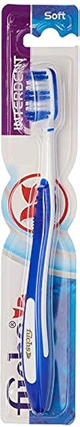 فوكس فرش اسنان سيلفر انتردنت ميديم بالدسته - Fuchs Silver Toothbrush Interdental Medium Set