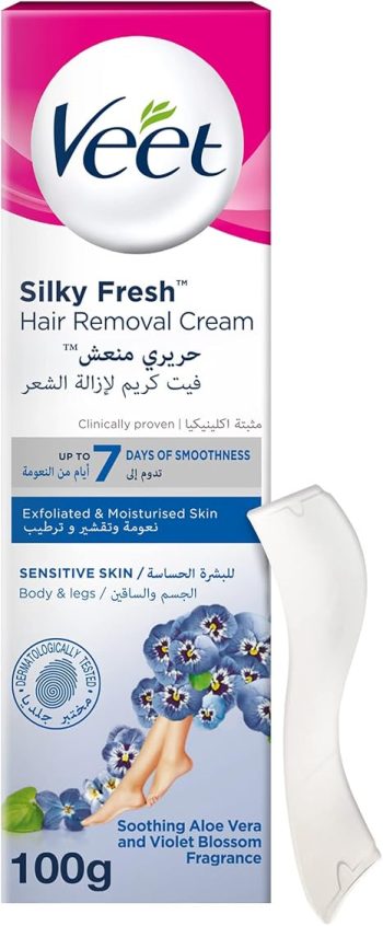 فيت كريم ازالة شعر للبشرة الحساسة 100جم - Veet Hair Removal Cream Sensitive Skin 100g