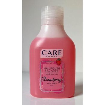 كير اند مور اسيتون فراولة احمر 100 مل - Care And More Acetone Strawberry Red 100 ml