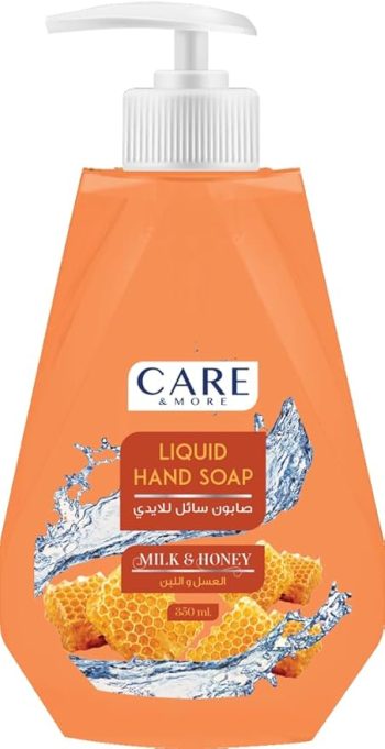 كير اند مور هاند ووش عسل ولبن 350 مل - Care And More Handwash Honey Milk 350 ml