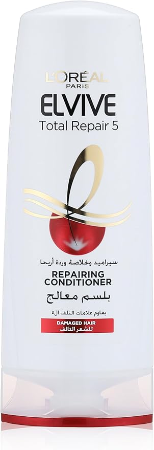 لوريال باريس إلفيف بلسم مرمم للشعر التالف 360 مل - L’Oréal Paris Elvive Conditioner Total Repair 360 ml
