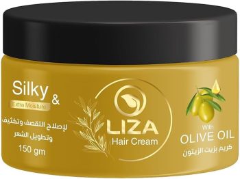 ليزا كريم شعر بزيت الزيتون اصفر 150 جم - Liza Hair Cream Olive Oil Yellow 150 g