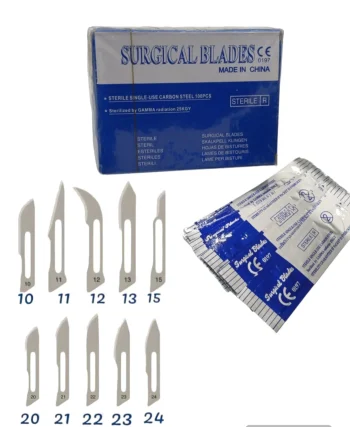 مشرط جراحي مقاس 21 علبة 100 - Surgical Scalpel Size 21 Box 100