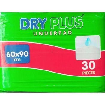 دراي بلس مفارش سرير حضانات 60×90 30 قطعة - Dry Plus Nursery Bed Sheet 60×90 30 pc