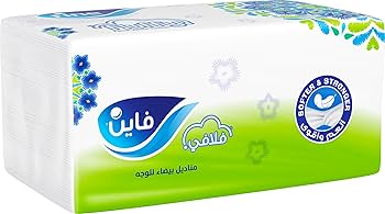 فلافى مناديل سحب 600 منديل - Fluffy Facial Tissues 600 Tissues