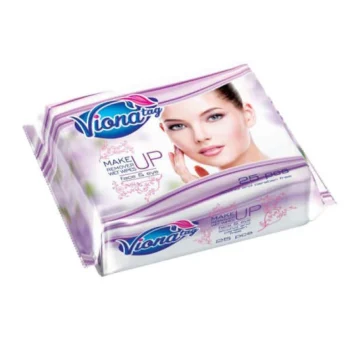 فيونا مناديل مبللة لازالة المكياج 25 منديل - Viona Makeup Remover Wet Wipes 25 Tissues