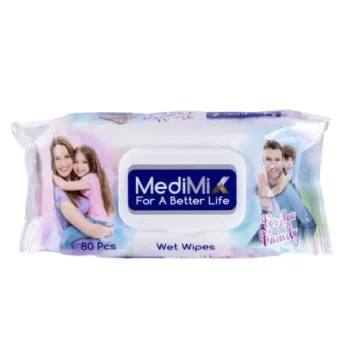 ميدي ميكس مناديل مبللة 80 منديل - Midi Mix Wet Wipes 80 Count