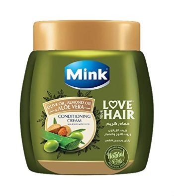 مينك حمام كريم زيت الزيتون والصبار 500 مل - Mink Hair Mask Olive Oil And Aloe Vera 500 ml