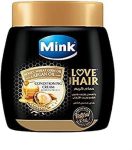 مينك حمام كريم عسل وأرجان أسود 800 مل - Mink Hair Mask Honey And Argan Black 800 ml