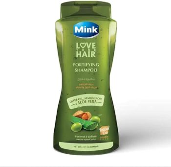 مينك شامبو بزيت الزيتون واللوز 700 مل - Mink Shampoo Olive Oil And Almond 700 ml