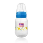 نايس بيبي ببرونة بدون يد لبني 150 مل - Nice Baby Feeding Bottle Without Handle Light Blue 150 ml