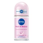 نيفيا رول أون حريمي بيرلي اند بيوتي أبيض 50 مل - Nivea Roll On Women Pearl And Beauty White 50 ml